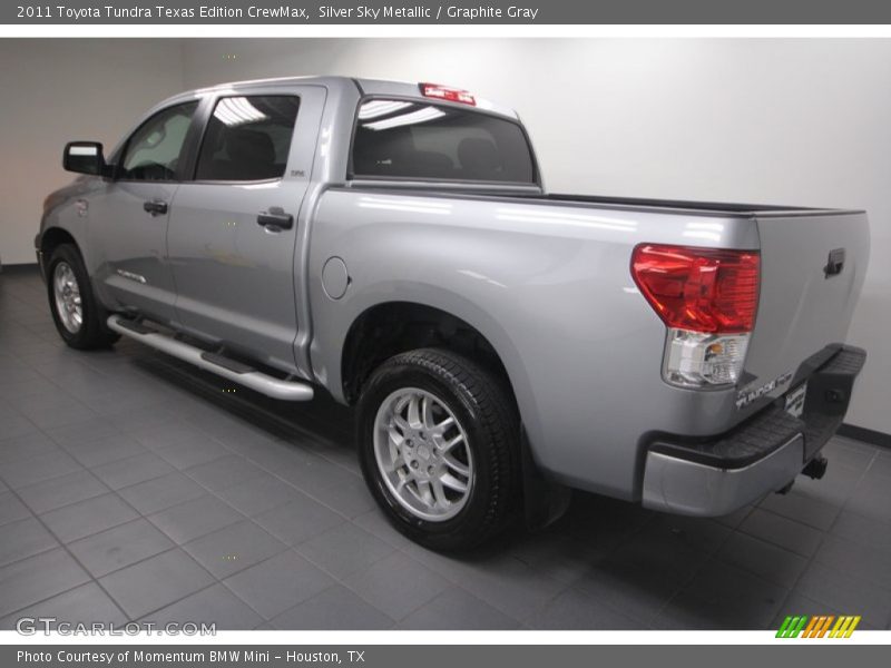 Silver Sky Metallic / Graphite Gray 2011 Toyota Tundra Texas Edition CrewMax