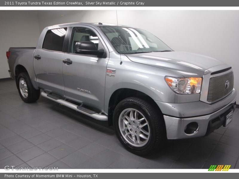 Silver Sky Metallic / Graphite Gray 2011 Toyota Tundra Texas Edition CrewMax