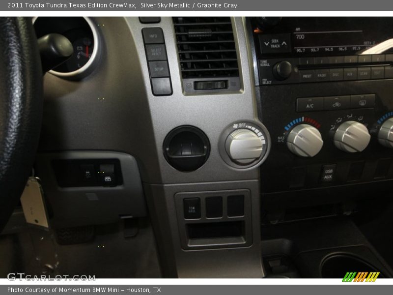 Silver Sky Metallic / Graphite Gray 2011 Toyota Tundra Texas Edition CrewMax