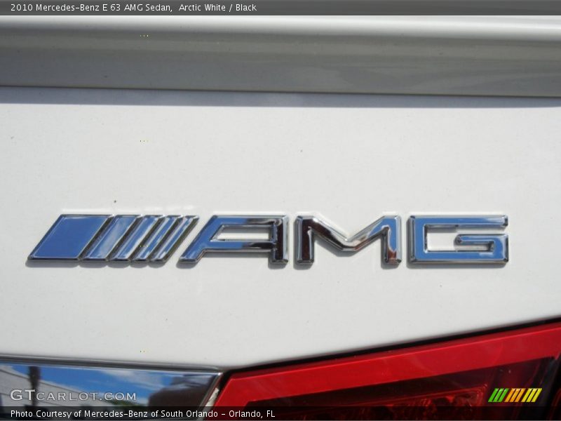 Arctic White / Black 2010 Mercedes-Benz E 63 AMG Sedan