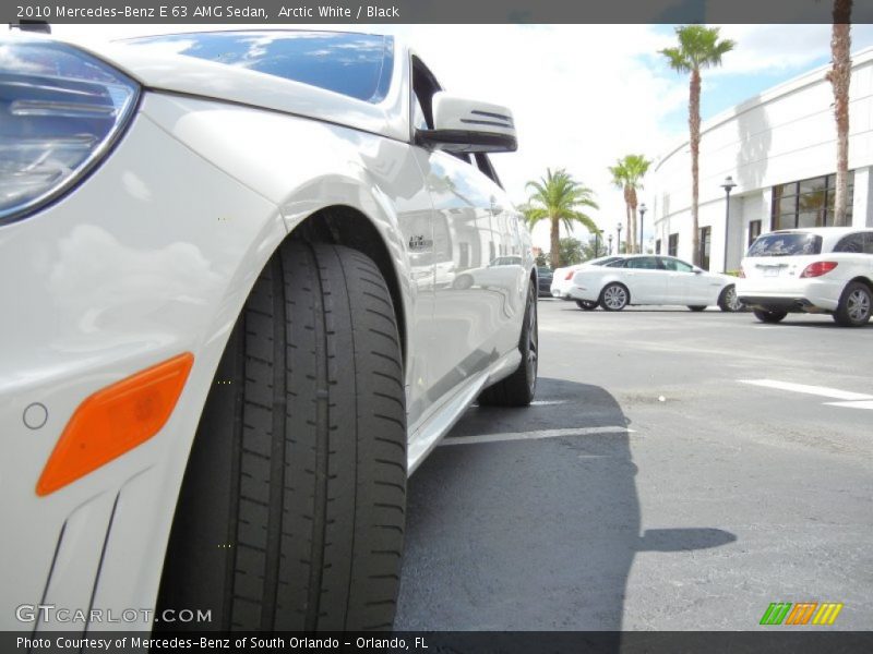 Arctic White / Black 2010 Mercedes-Benz E 63 AMG Sedan