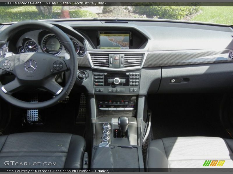 Arctic White / Black 2010 Mercedes-Benz E 63 AMG Sedan