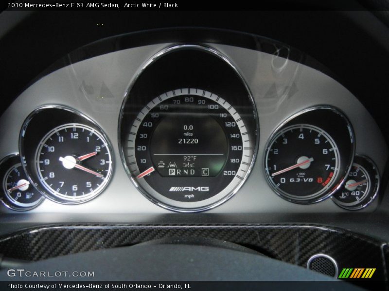 Arctic White / Black 2010 Mercedes-Benz E 63 AMG Sedan