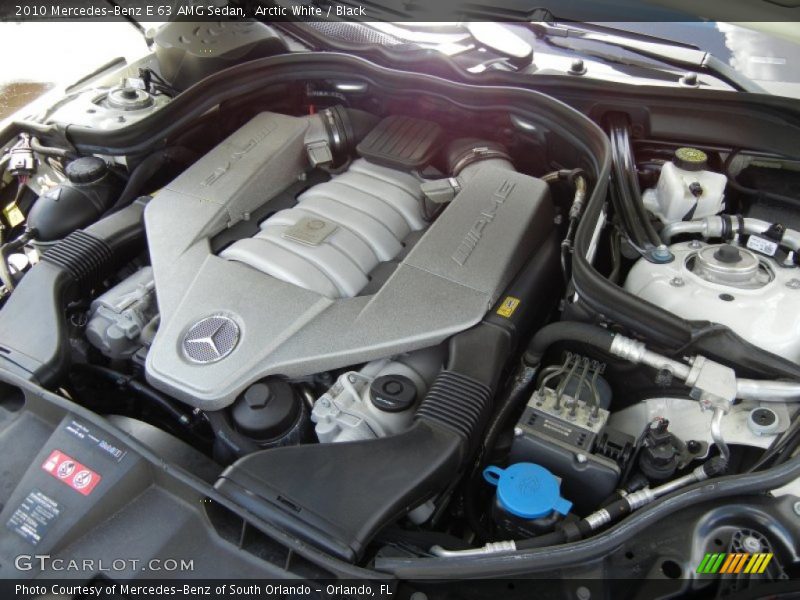 Arctic White / Black 2010 Mercedes-Benz E 63 AMG Sedan