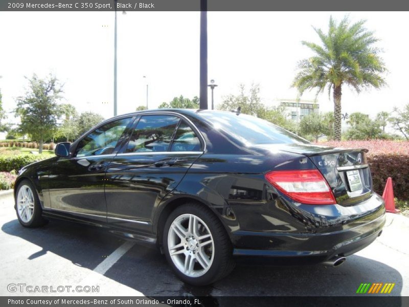 Black / Black 2009 Mercedes-Benz C 350 Sport