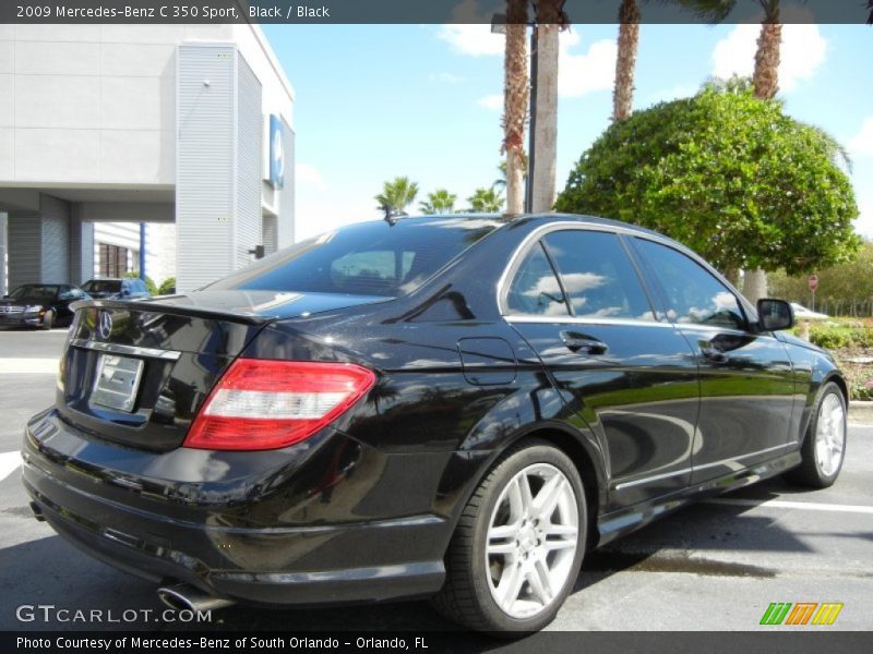 Black / Black 2009 Mercedes-Benz C 350 Sport