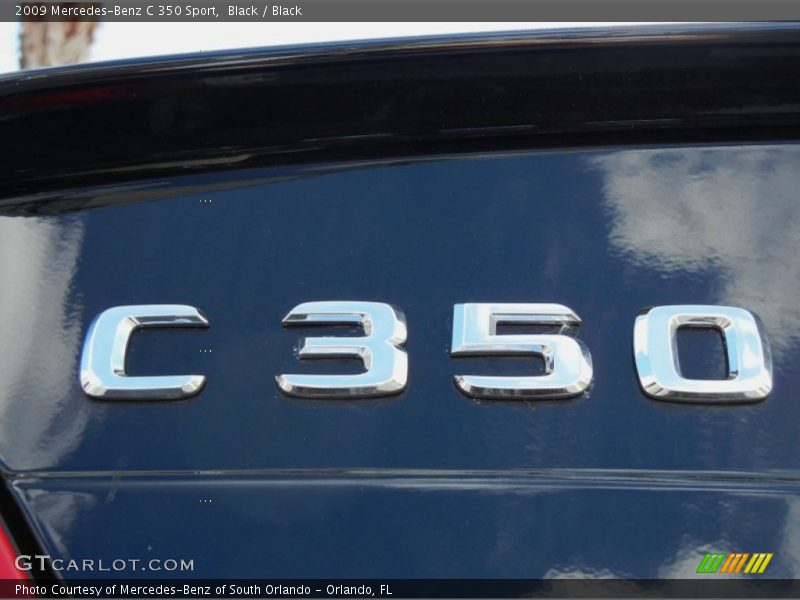 Black / Black 2009 Mercedes-Benz C 350 Sport
