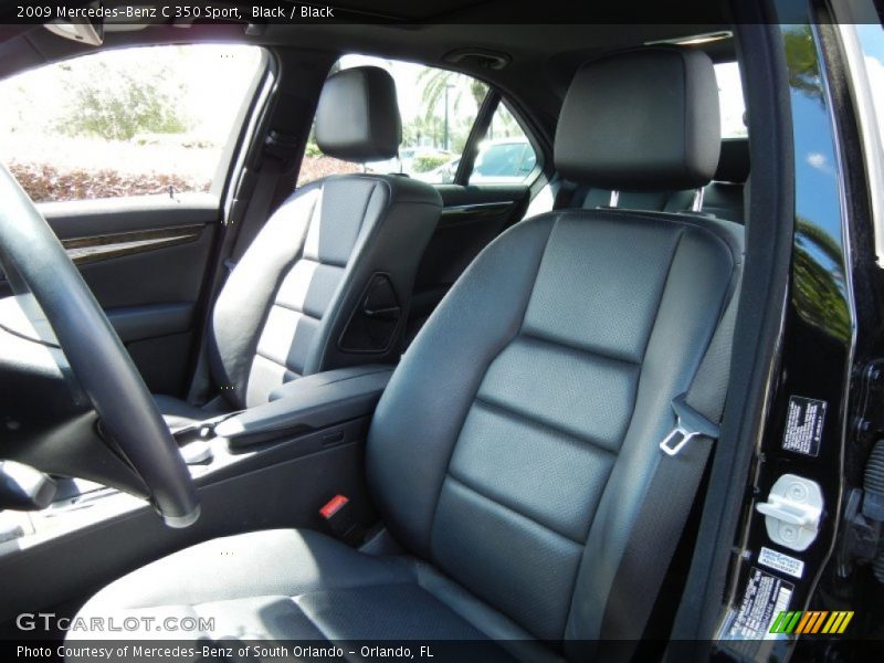 Black / Black 2009 Mercedes-Benz C 350 Sport