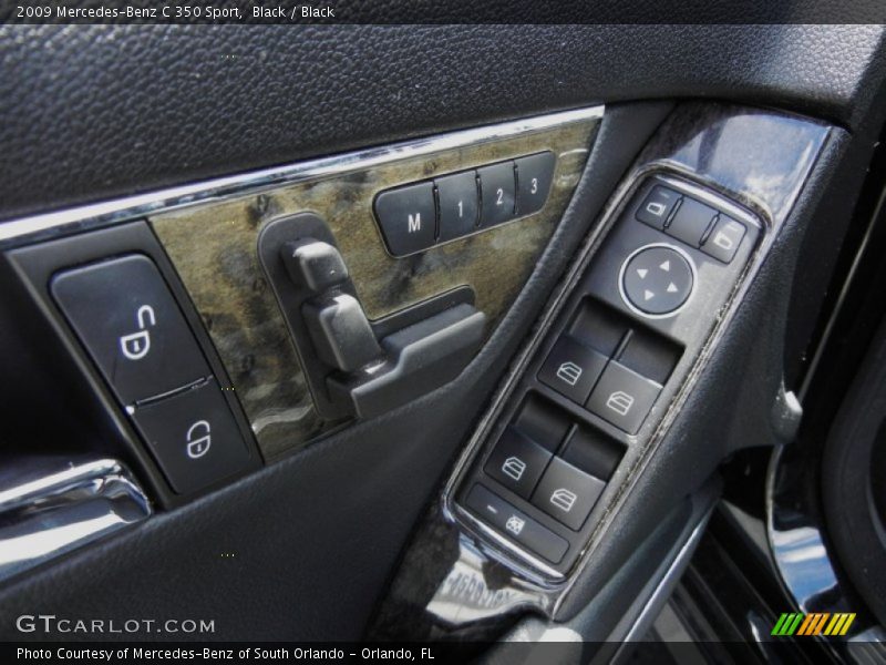 Black / Black 2009 Mercedes-Benz C 350 Sport