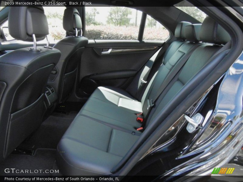 Black / Black 2009 Mercedes-Benz C 350 Sport