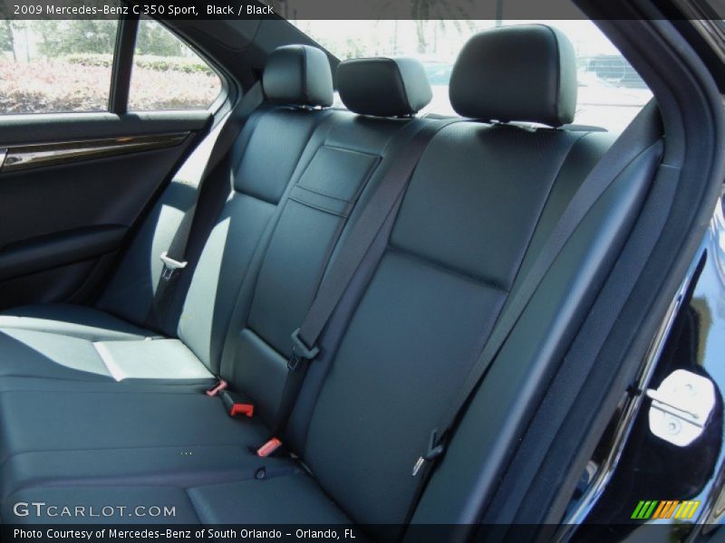 Black / Black 2009 Mercedes-Benz C 350 Sport