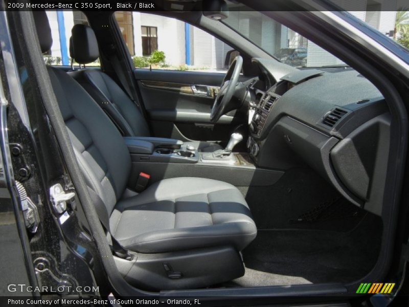 Black / Black 2009 Mercedes-Benz C 350 Sport
