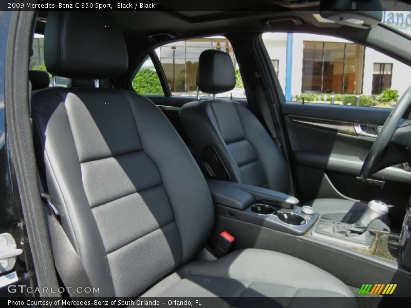 Black / Black 2009 Mercedes-Benz C 350 Sport