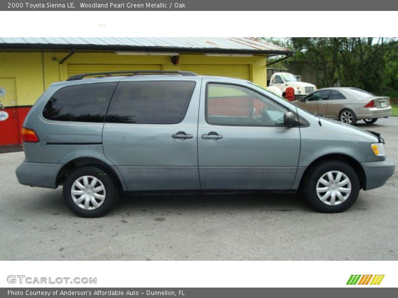 Woodland Pearl Green Metallic / Oak 2000 Toyota Sienna LE