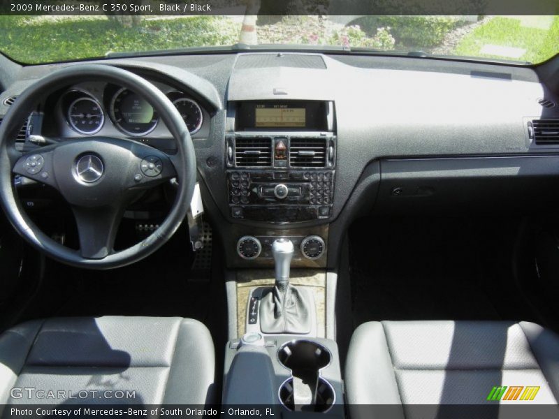 Black / Black 2009 Mercedes-Benz C 350 Sport