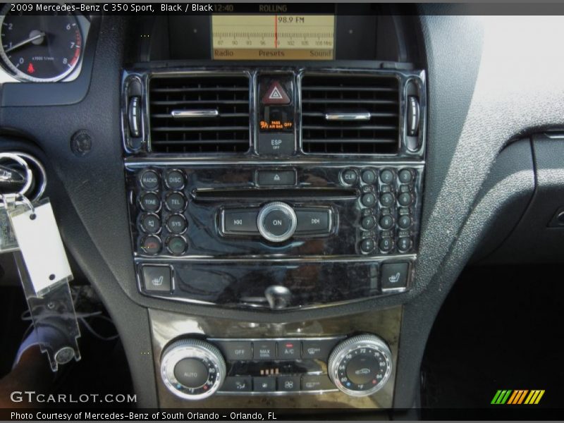 Black / Black 2009 Mercedes-Benz C 350 Sport