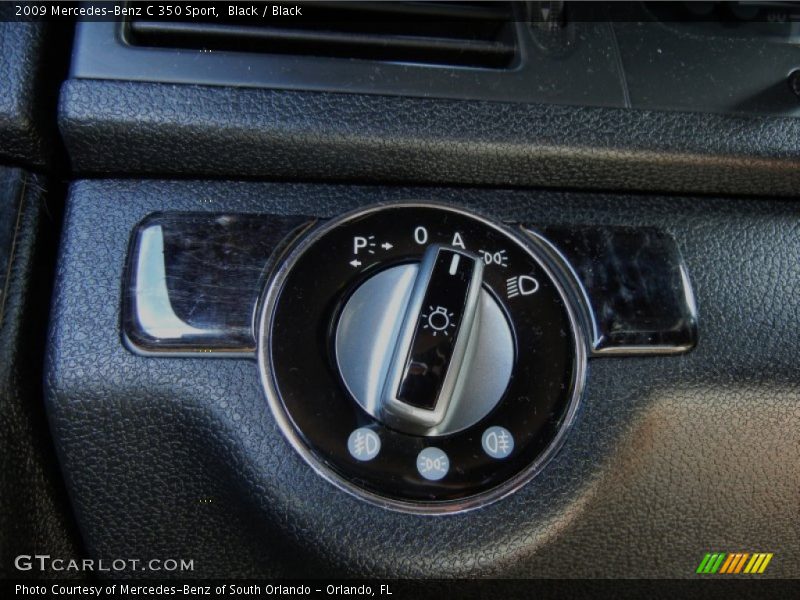 Black / Black 2009 Mercedes-Benz C 350 Sport