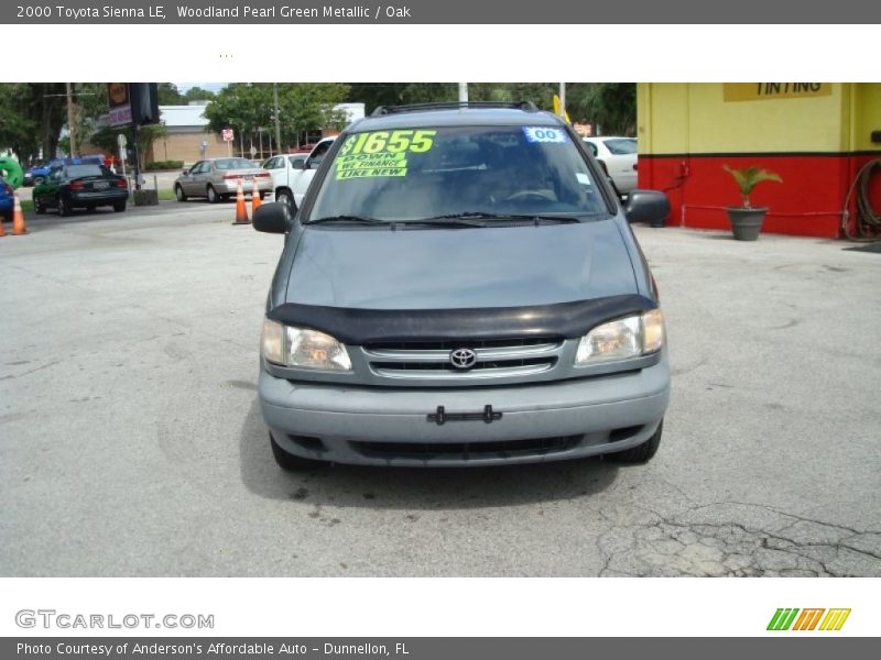 Woodland Pearl Green Metallic / Oak 2000 Toyota Sienna LE