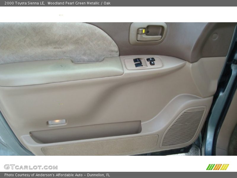 Woodland Pearl Green Metallic / Oak 2000 Toyota Sienna LE