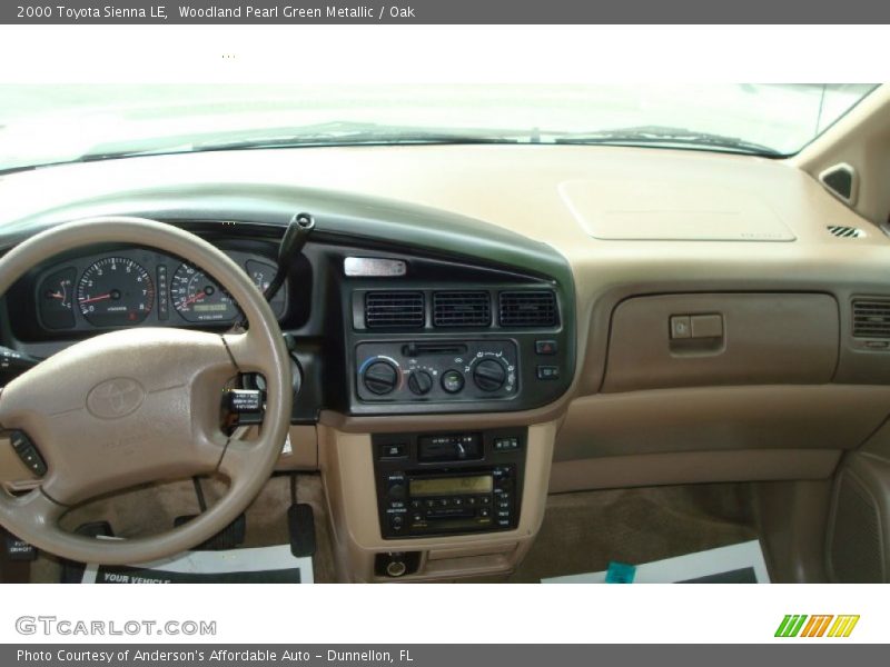 Woodland Pearl Green Metallic / Oak 2000 Toyota Sienna LE