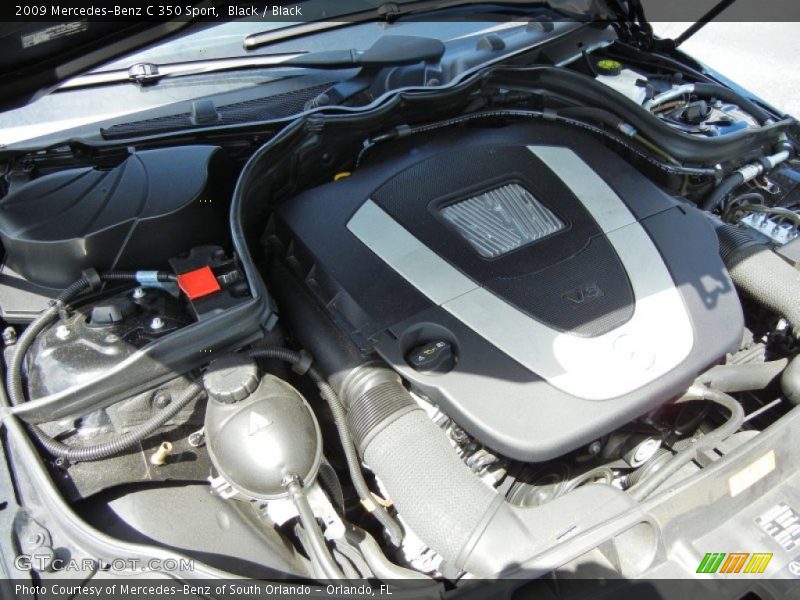 Black / Black 2009 Mercedes-Benz C 350 Sport