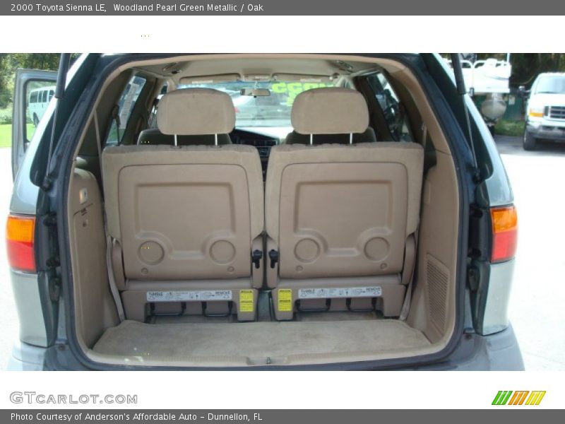 Woodland Pearl Green Metallic / Oak 2000 Toyota Sienna LE