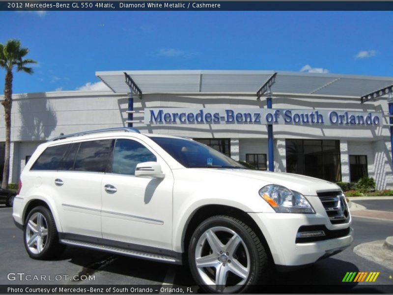 Diamond White Metallic / Cashmere 2012 Mercedes-Benz GL 550 4Matic