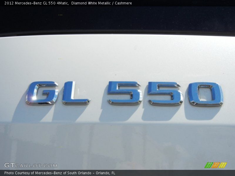 Diamond White Metallic / Cashmere 2012 Mercedes-Benz GL 550 4Matic