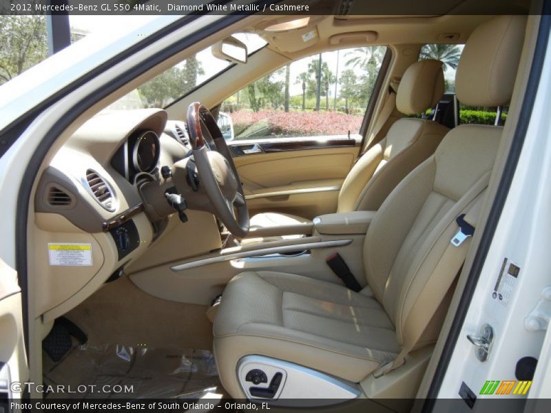 Diamond White Metallic / Cashmere 2012 Mercedes-Benz GL 550 4Matic