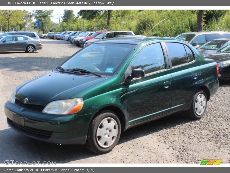 Electric Green Metallic / Shadow Gray 2002 Toyota ECHO Sedan