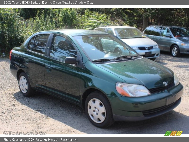 Electric Green Metallic / Shadow Gray 2002 Toyota ECHO Sedan