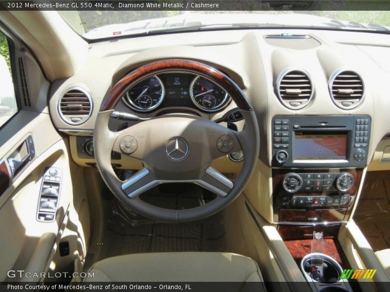 Diamond White Metallic / Cashmere 2012 Mercedes-Benz GL 550 4Matic