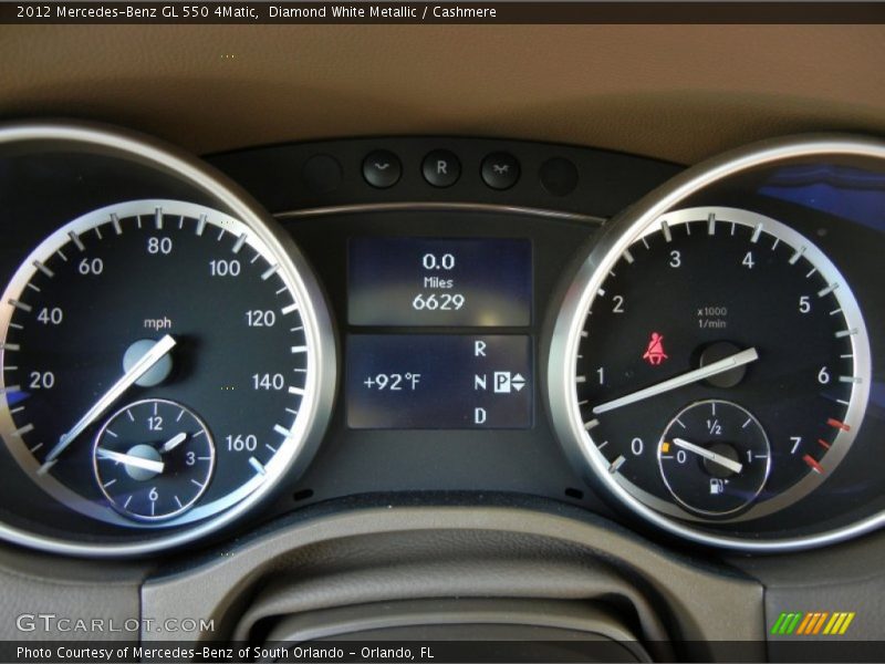 Diamond White Metallic / Cashmere 2012 Mercedes-Benz GL 550 4Matic