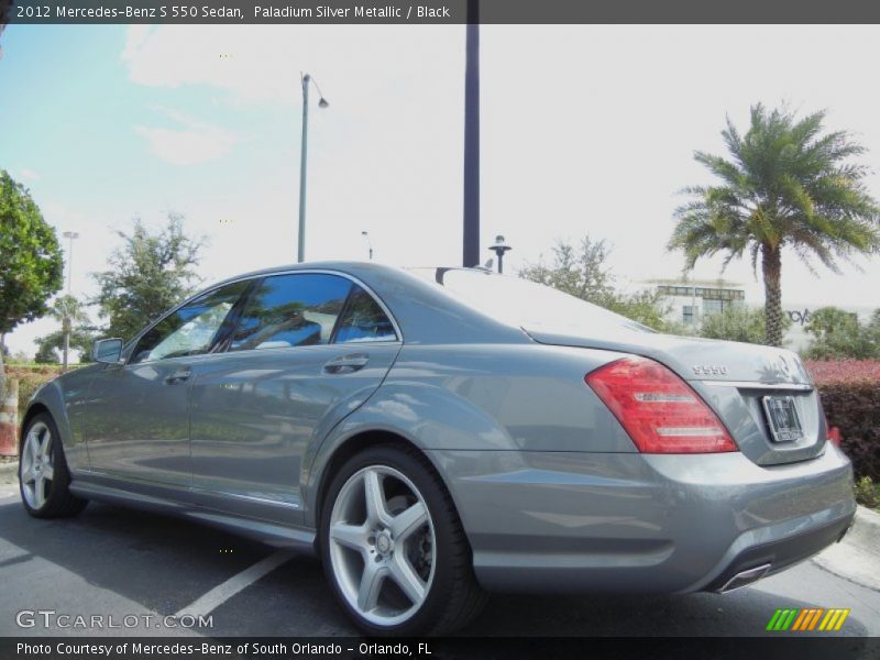 Paladium Silver Metallic / Black 2012 Mercedes-Benz S 550 Sedan