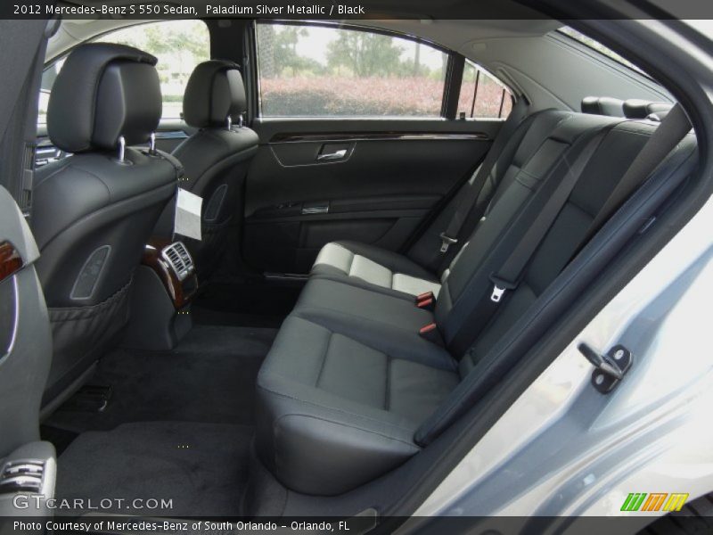 Paladium Silver Metallic / Black 2012 Mercedes-Benz S 550 Sedan