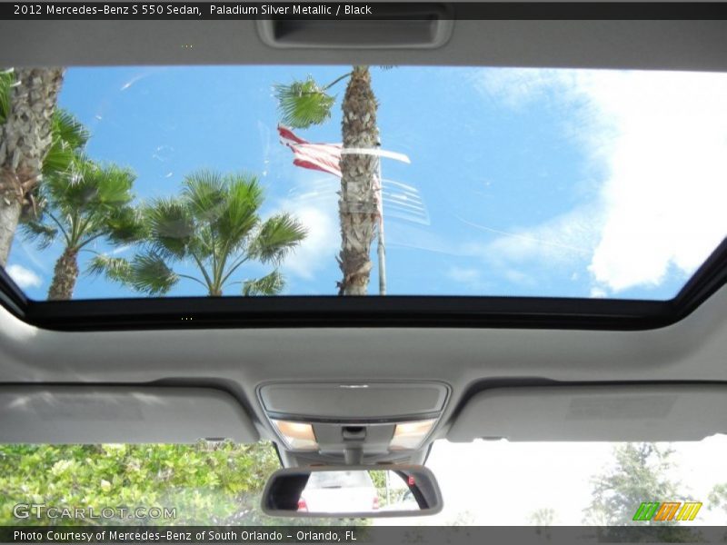 Paladium Silver Metallic / Black 2012 Mercedes-Benz S 550 Sedan