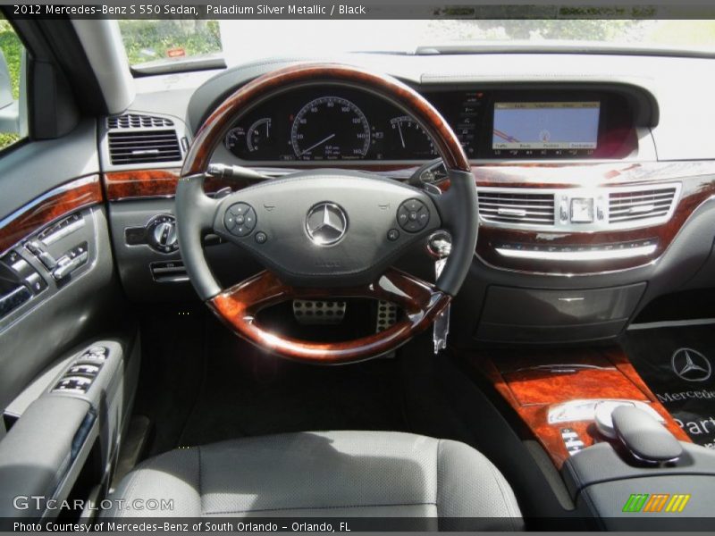 Paladium Silver Metallic / Black 2012 Mercedes-Benz S 550 Sedan