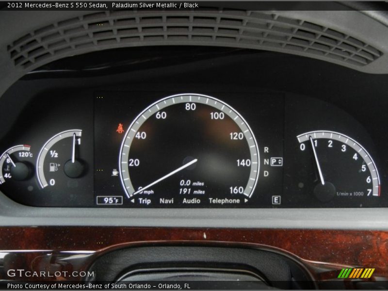  2012 S 550 Sedan 550 Sedan Gauges