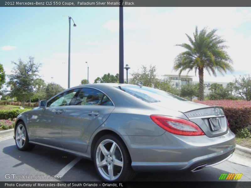 Palladium Silver Metallic / Black 2012 Mercedes-Benz CLS 550 Coupe