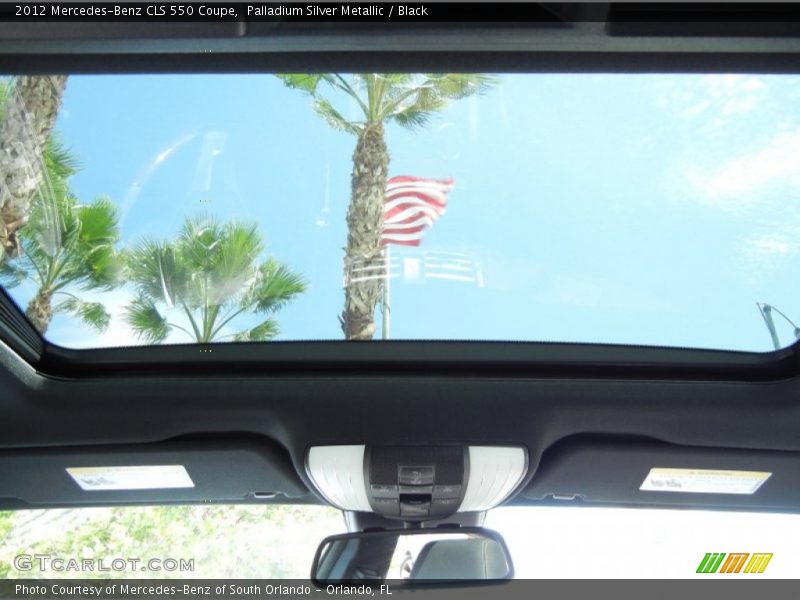 Palladium Silver Metallic / Black 2012 Mercedes-Benz CLS 550 Coupe
