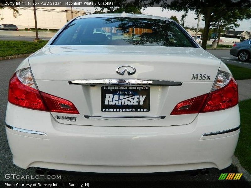 Moonlight White / Graphite 2008 Infiniti M 35x AWD Sedan