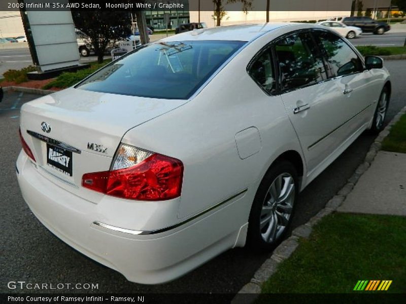 Moonlight White / Graphite 2008 Infiniti M 35x AWD Sedan