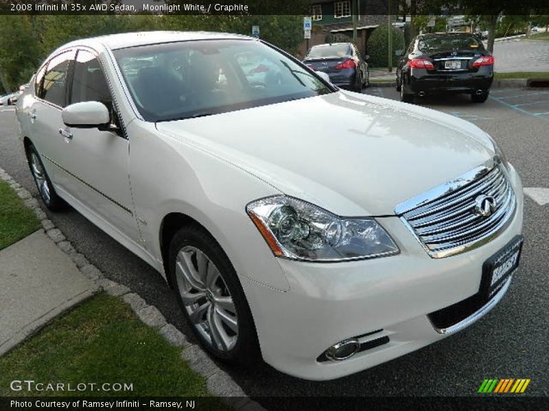 Moonlight White / Graphite 2008 Infiniti M 35x AWD Sedan
