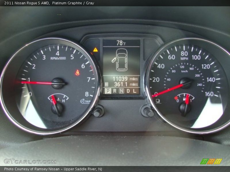 Platinum Graphite / Gray 2011 Nissan Rogue S AWD