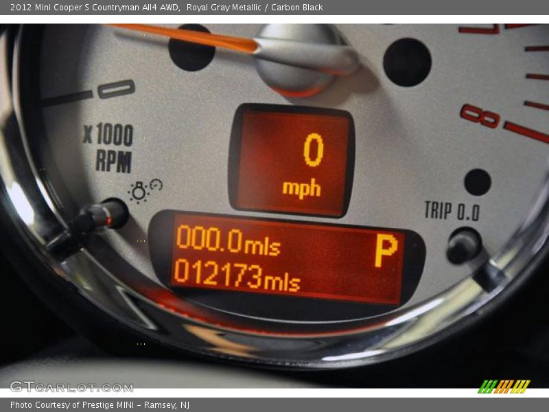 Royal Gray Metallic / Carbon Black 2012 Mini Cooper S Countryman All4 AWD