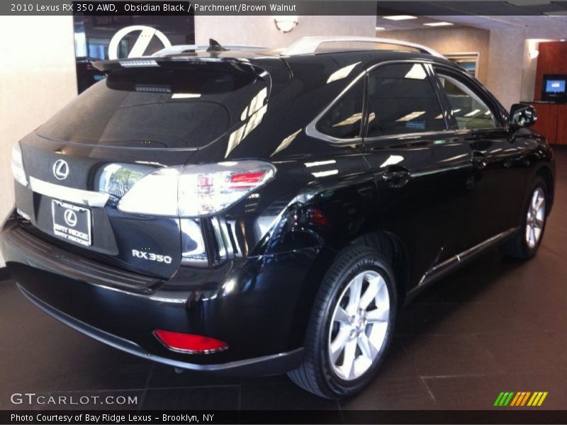 Obsidian Black / Parchment/Brown Walnut 2010 Lexus RX 350 AWD