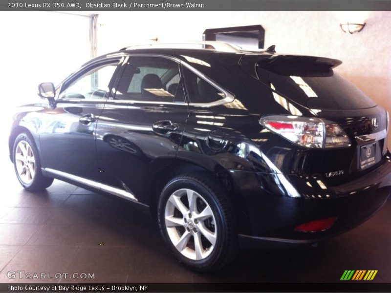 Obsidian Black / Parchment/Brown Walnut 2010 Lexus RX 350 AWD