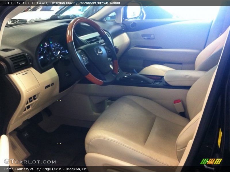 Obsidian Black / Parchment/Brown Walnut 2010 Lexus RX 350 AWD