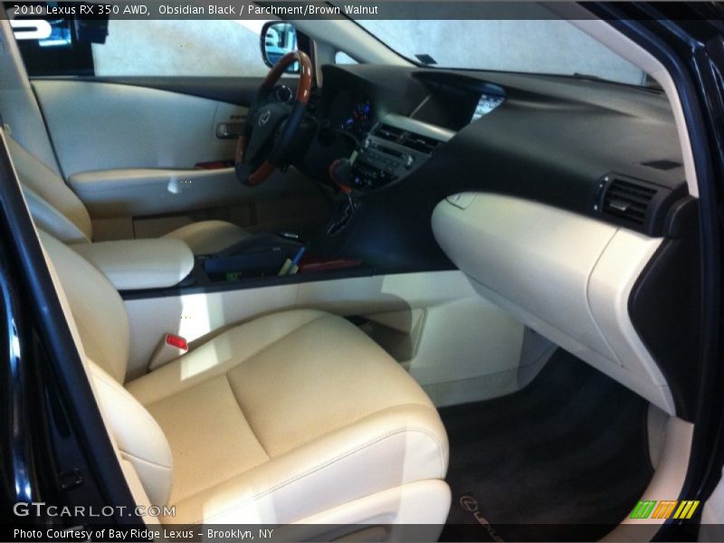 Obsidian Black / Parchment/Brown Walnut 2010 Lexus RX 350 AWD