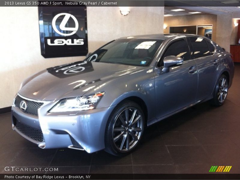 Nebula Gray Pearl / Cabernet 2013 Lexus GS 350 AWD F Sport
